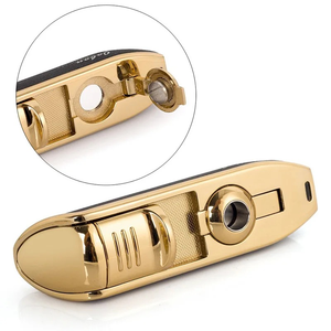 Premium Luxury Metal Jet <span class=keywords><strong>Torch</strong></span> Gas recargable encendedor de cigarros a prueba de viento con cortador de cigarros para regalos de negocios - Product Image 4