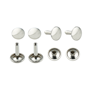 Various Sizes of Double Cap Metal <b>Rivets</b> for <b>Clothing</b>, Antique Brass and Silver Metal Double Cap <b>Rivets</b> - Product Image 1