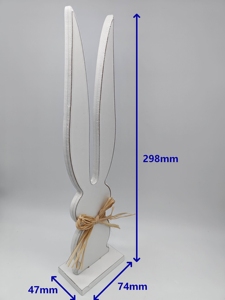 イースターラビット 台座付き 木製 高さ29cm - Product Image 6