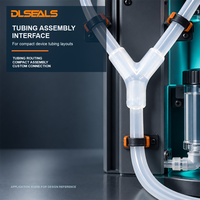 Connecteurs en Y en silicone moulé sur mesure pour assemblages de tubes de dispositifs médicaux multi-lignes et de contrôle de fluides et d'air