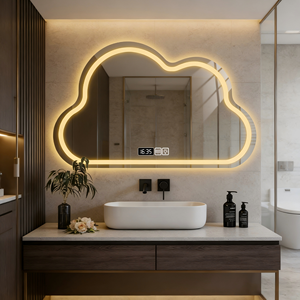 <span class=keywords><strong>Espejo</strong></span> <span class=keywords><strong>de</strong></span> Baño LED Personalizado <span class=keywords><strong>de</strong></span> Forma Irregular para Montar en la Pared <span class=keywords><strong>de</strong></span> la Sala <span class=keywords><strong>de</strong></span> Estar o el Dormitorio - Product Image 2