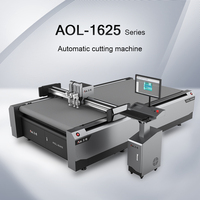 Plotter de Corte Digital de Cama Plana AOL 1625 2131, Nuevo Diseño, para Papel Adhesivo, Cartón, Industria Publicitaria, para Tiendas de Gráficos