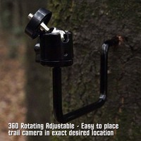 Support d'arbre de montage de caméra de piste support de panneau solaire à vis de 1/4 pouces support de caméra de chasse support de caméra de faune support universel