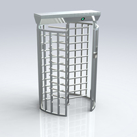 Torniquete de Altura Completa RFID de Acero Inoxidable para Control de Acceso en Exteriores con Protección IP54 y Operación Bidireccional para Estadios