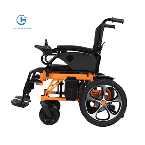 HEABENS医疗折叠便携式电动椅成人超便宜折叠电动轮椅
