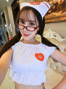 Trajes eróticos para niña, disfraz Sexy de enfermera, uniforme Sexy blanco Sensual, lencería Sexy de dos piezas, uniforme de tentación - Product Image 4