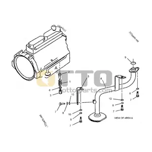 OTTO OEM 굴삭기 320C 디젤 엔진 조립 3066 완전한 엔진 162-6178 183-8198 162-6190 162-고양이 용 6206