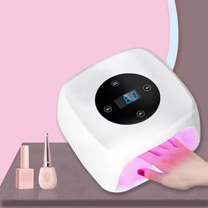 Lampe à ongles professionnelle 48W avec logo personnalisé, séchage rapide du <span class=keywords><strong>gel</strong></span>, avec 45 perles LED, lampe <span class=keywords><strong>UV</strong></span>, réglage de la minuterie à quatre vitesses, <span class=keywords><strong>appareil</strong></span> pour les ongles - Product Image 1