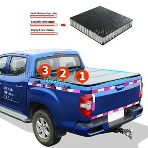 Pickup alüminyum tri-fold pikap kasası kapağı kamyon kasası kapak Ranger için navara navara d40 d40 d40