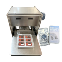 Machine de cachetage de film d'élève de beauté Machine de cachetage semi-automatique Lentilles de contact cosmétiques Machine d'emballage de tasse de pp pour lentilles de contact