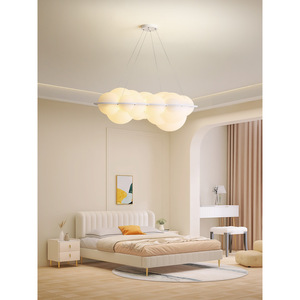 Luminaire suspendu LED en forme de nuage, design nordique moderne minimaliste élégant, luminaire créatif unique en forme de bulle, hauteur réglable - Product Image 1