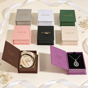 Caja Magnética de Lujo para Joyería, 8 Colores Opcionales, Logotipo Personalizado Estampado para Colgante, Pulsera, Estuche de Regalo para Boda - Product Image 6