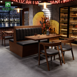 Conjunto de Mesa y Sillas de Madera Moderna Contemporánea, No Plegable, <span class=keywords><strong>para</strong></span> Restaurante, Bistro, <span class=keywords><strong>Muebles</strong></span> de Comedor Ecológicos <span class=keywords><strong>para</strong></span> Cafeterías y Salones de Té - Product Image 4