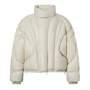 Chaqueta Corta de Plumón con Velcro, Brillante, Unisex, para Otoño e Invierno, a la Moda, Gruesa, Resistente al Viento e Impermeable - Product Image 3