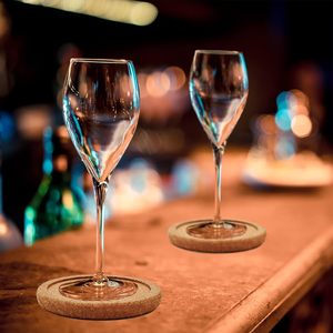 Offre Spéciale Sous-verres ronds en liège et caoutchouc pour bouteilles de vin et verres à boire - Product Image 3