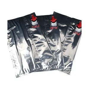 food grade ZEADN eco friendly eat Hot Sales juice stand up pouch Packing plastic bag in box with valve for detergent 5l