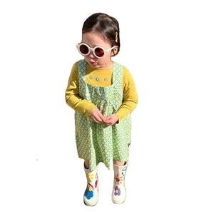 Vestido de Verano sin Mangas a Cuadros Verde para Niñas Pequeñas, Diseños Elegantes de Vestidos para Bebés - Product Image 4