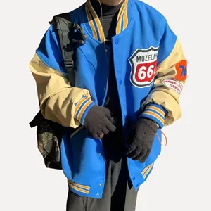 Chaqueta Varsity LAYENNE de Alta Calidad con Mangas Bordadas, Chaqueta de Béisbol Personalizada con Letras Bordadas, Chaqueta Unisex Estilo Y2K - Product Image 2