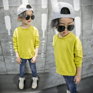 Vêtements pour enfants en gros de YiWu, hauts à manches longues 100% coton pour garçons - Product Image 2