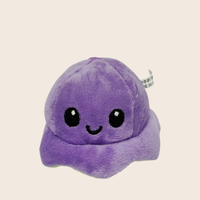Lilangda Peluche Poulpe Inversé Mignonne en Coton PP et Maille, Porte-clés, Pendentif Moelleux Rembourré, Décoration de Sac à Dos, Adorable