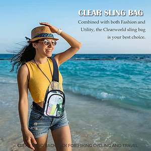 Sac de voyage ultra-léger et respirant en PVC, design Art Déco, fermeture éclair, transparent, étanche, grande capacité, pour le sport - Product Image 6