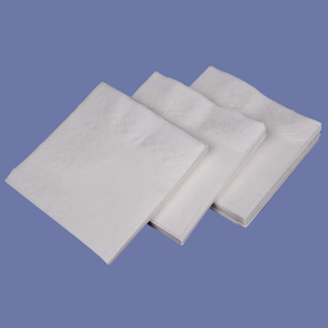 Nhà sản xuất bán giá tốt nhất 2 ply in thân thiện với môi dùng một lần nhà hàng Khăn ăn trắng 100/gói - Product Image 2