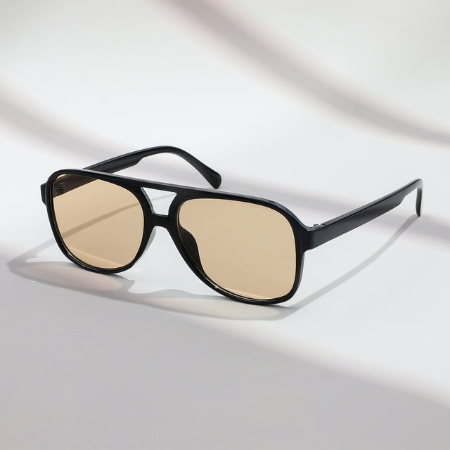 Retro Double Beam Senior Sense Sunglasses for Men and Women Universal Oval Frame Trend Slim Large Frame Sunglasses 212 2157