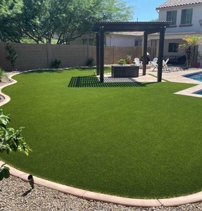 JS Tapis <span class=keywords><strong>de</strong></span> <span class=keywords><strong>pelouse</strong></span> <span class=keywords><strong>de</strong></span> jardin personnalisé <span class=keywords><strong>de</strong></span> haute qualité Gazon synthétique <span class=keywords><strong>de</strong></span> couleur verte Gazon artificiel pour décor <span class=keywords><strong>de</strong></span> paysage - Product Image 4