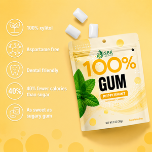 Goma de Mascar de Menta Personalizada OEM, Suplemento Energético, Ayuda a Mejorar la Concentración y Limpiar los Dientes, Sin Azúcar, Aliento Fresco - Product Image 2
