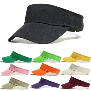 หมวกกันแดดแบบไม่มีลายสำหรับผู้หญิงและผู้ชายหมวกกันแดดแบบสั่งทำสำหรับฤดูร้อน
