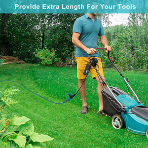 KUNCAN Intérieur Extérieur Noir 1625W SJTW 16AWG Rallonge d'alimentation extérieure 90 Degrés NEMA 5-15P à NEMA 5-15R - Product Image 5