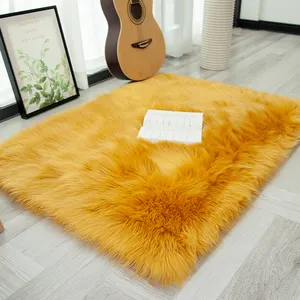 Modern Fluffy Throw Faux Fur Rugs for Bedroom Area Rugs Home Decoration High Quality 1 Piece Woven Faux Fur Machine Washable