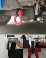 Attelage de remorquage de remorque arrière TELLIKA avec anneaux en D barre de remorquage accessoires tout-terrain pour Suzuki Jimny 1998-2018 JB23 JB33 JB43 en acier