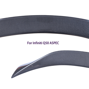 For Q50 Q50S Q50L ASPEC Style Carbon Fiber Rear Spoiler Trunk Wing 2013-2023 - Product Image 3