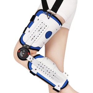 Adjustable Sports Knee Brace White BL-42011 Comprehensive Protection Unisex Joints Fixation Brace - Product Image 1