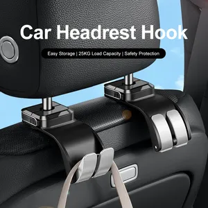 Gancho Oculto para Reposacabezas de Auto Mejorado, Gancho 2 en 1 para Asiento de Auto con Soporte para Teléfono, Apto para Carteras, Mochilas, Bolsas de Almacenamiento de Juguetes - Product Image 3