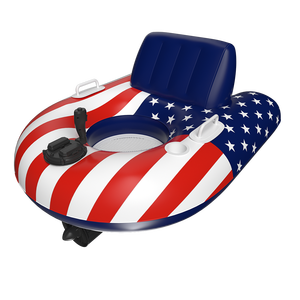<span class=keywords><strong>Tube</strong></span> de flotteur de lac électrique à <span class=keywords><strong>moteur</strong></span> unique personnalisé chaise longue de piscine gonflable drapeau américain installations d'amusement d'eau - Product Image 4