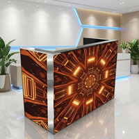 Écran LED pliable couleur pleine, table de DJ, écran GOB étanche, support portable, façade graphique 6 volets pour club, mariage, musique