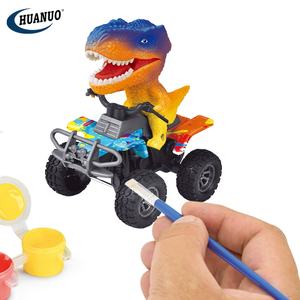 Fai da te pittura e gioca Dino Cars For Kids Coloring Dinosaur Crafts Pull Back Toys Set Kit da <span class=keywords><strong>disegno</strong></span> educativo - Product Image 1