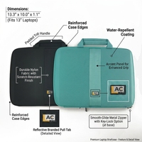 Housse de protection ultra-fine pour ordinateur portable, vente en gros, doublure anti-rayures, sacoche avec fonctions antichoc