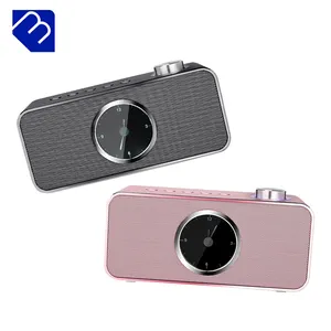 8W Bluetooth 5.0 Wireless Speaker with LED Display Clock Excellent Bass Subwoofer 3600ma Battery AUX out Hand-free Speakers