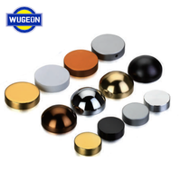 Wugeon Aluminium Laiton Acier Inoxydable Dôme Miroir Cap Verre Couvercle Décoratif Vis Entièrement Fileté Publicité Vis