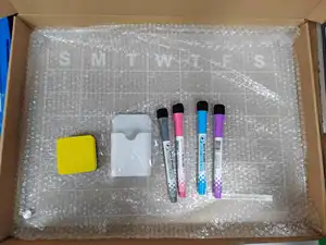 Magnetic Notepad Acryl Clear Weekly Meal Planner Board Wieder verwendbare Dry Erase Board Woche Kalender Kühlschrank Magnet