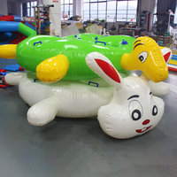 Ensemble de jeu gonflable de course de lapin de construction d'équipe de sports et de divertissement extérieur pour des courses de lapin de tortue