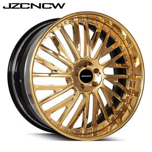 JZCNCW Jantes en alliage d'aluminium forgées sur mesure, 2 ou 3 pièces, finition polie brillante, 18 19 20 21 22 23 24 25 26 pouces - Product Image 1