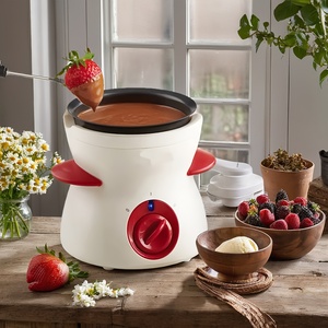 <span class=keywords><strong>Fondue</strong></span> au chocolat électrique de table en acier inoxydable 43D pour usage domestique et hôtelier - Product Image 4