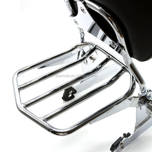 Trasero negro respaldo Sissy Bar Rack equipaje para 2000-2005 Softail el tren de la noche-FXSTB 2000-2006 Softail Gordo-FLSTF 2001-2006 - Product Image 3