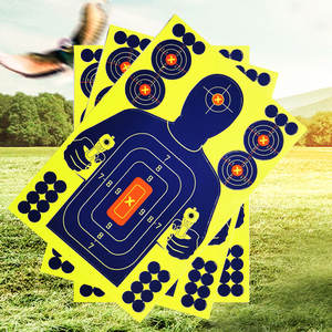 Objetivo de Tiro Fluorescente Amarillo de 12*18 Pulgadas - Azul Oscuro de Alto Impacto para Práctica de Dardos y Arco - Product Image 3