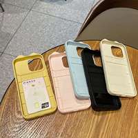 Casing HP TPU Motif Telinga Kucing dengan Bantalan Udara untuk iPhone 18 Pro Max, iPhone 16 Pro, 15, 14, 13, 12, 11 Max, Softcase Pelindung HP