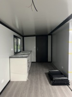 Casa Contenedor de Lujo Prefabricada Móvil Grande de 40x20 pies, Expandible, con Dos Dormitorios, Portátil y de Envío Prefabricado